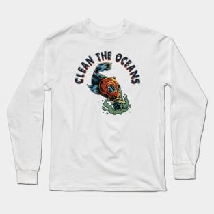 Clean the Oceans - Fish Long Sleeve T-Shirt